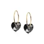 Blomdahl Heart Øredobber Titanium 15-1355-12