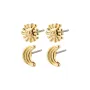 Pilgrim Misha Øredobber Zink Goldplated 612632003