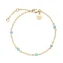 Rosefield 5 Stone Armbånd Gullforgylt Rustfritt Stål JBBSG-J814