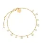 Rosefield Dangling Crystal Armbånd Gullforgylt Rustfritt Stål JBDCG-J1022