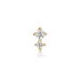 Ania Haie Double Sparkle Barbell Øredobbe Single Gullforgylt sølv E035-07G
