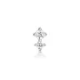 Ania Haie Double Sparkle Barbell Øredobber Sølv E035-07H
